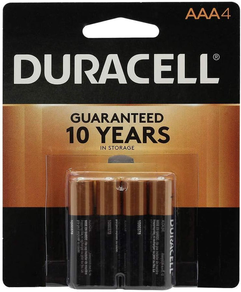 , MN2400B4Z, Standard Battery, AAA, Alkaline, Pk4,Black