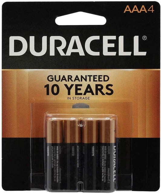, MN2400B4Z, Standard Battery, AAA, Alkaline, Pk4,Black