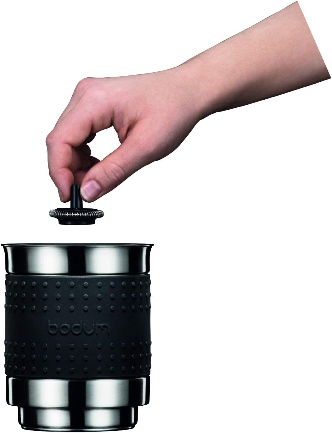 - 11901-913US  Bistro Electric Milk Frother, 13.5 Ounce, White