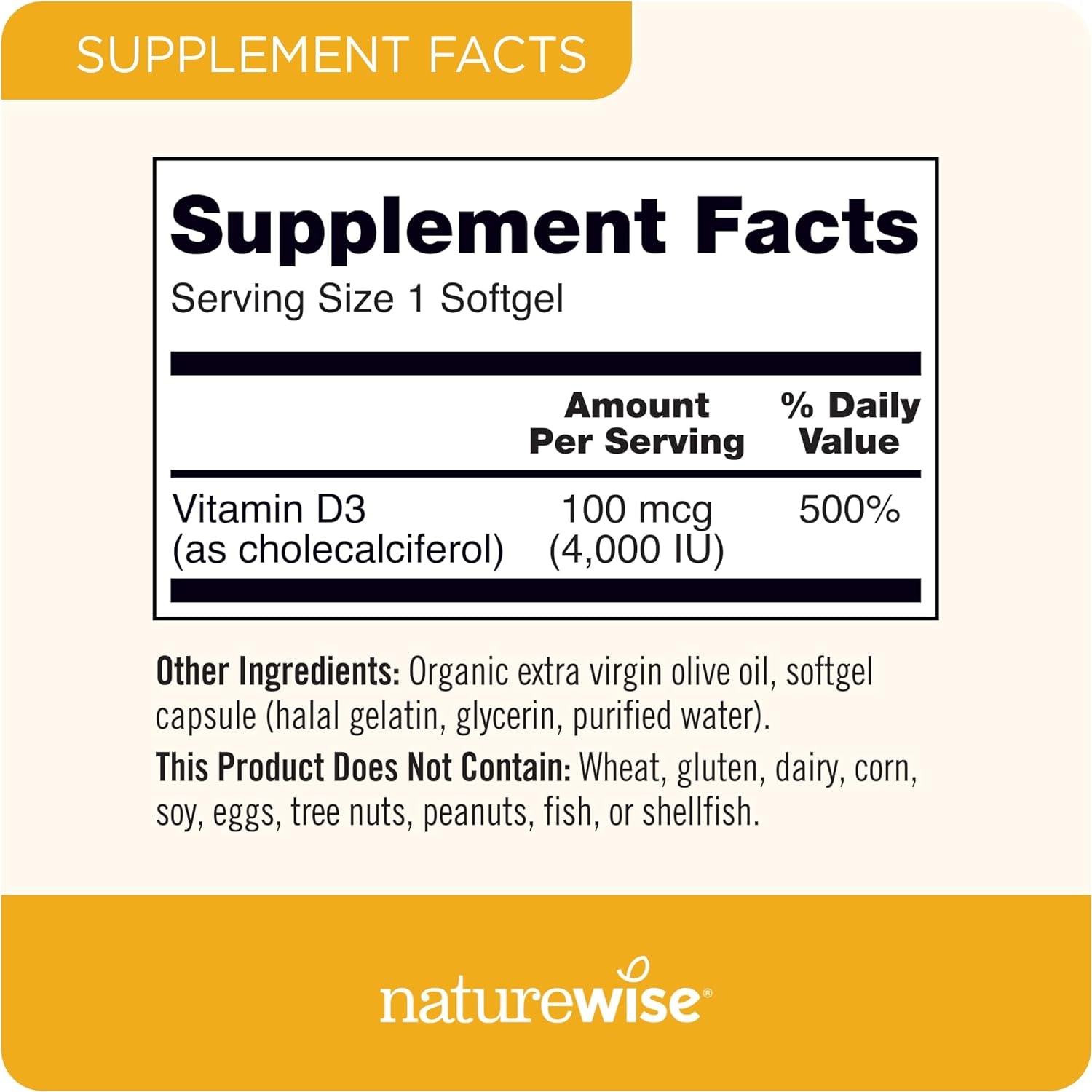 Vitamin D3 4000Iu (100 Mcg) Healthy Muscle Function, and Immune Support, Non-Gmo, Gluten Free in Cold-Pressed Olive Oil, Packaging Vary (Mini Softgel), 360 Count