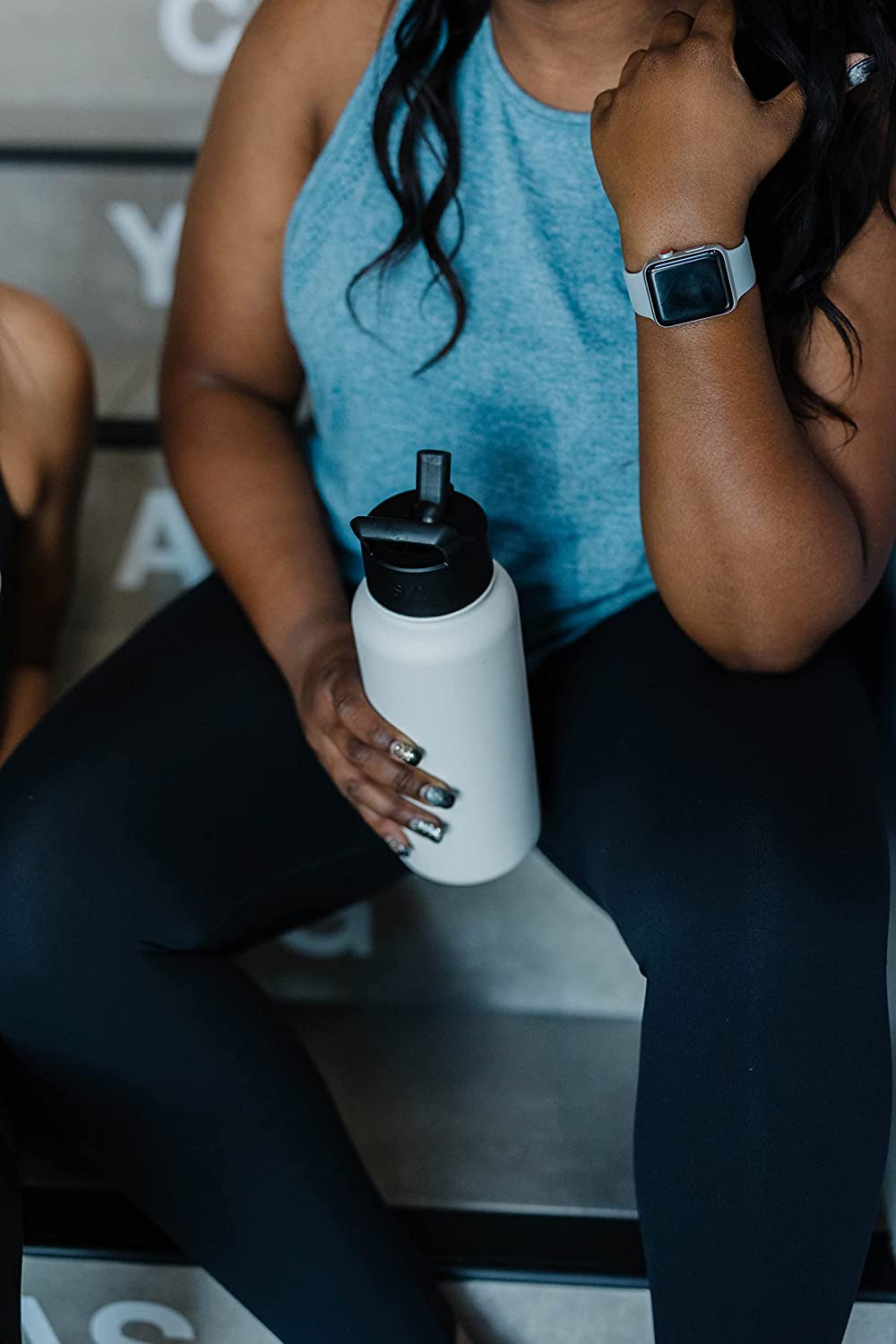 Water Bottle with Straw, Handle, and Chug Lid Vacuum Insulated Stainless Steel Thermos Bottles | Large Leak Proof Bpa-Free Sports Flask | Summit Collection | 40Oz, Sea Glass Sage