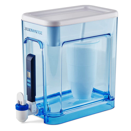 22 Cup Ready-Read 5-Stage Water Filter Dispenser, NSF Certified to Reduce Lead and PFOA/PFOS, Instant TDS Read Out