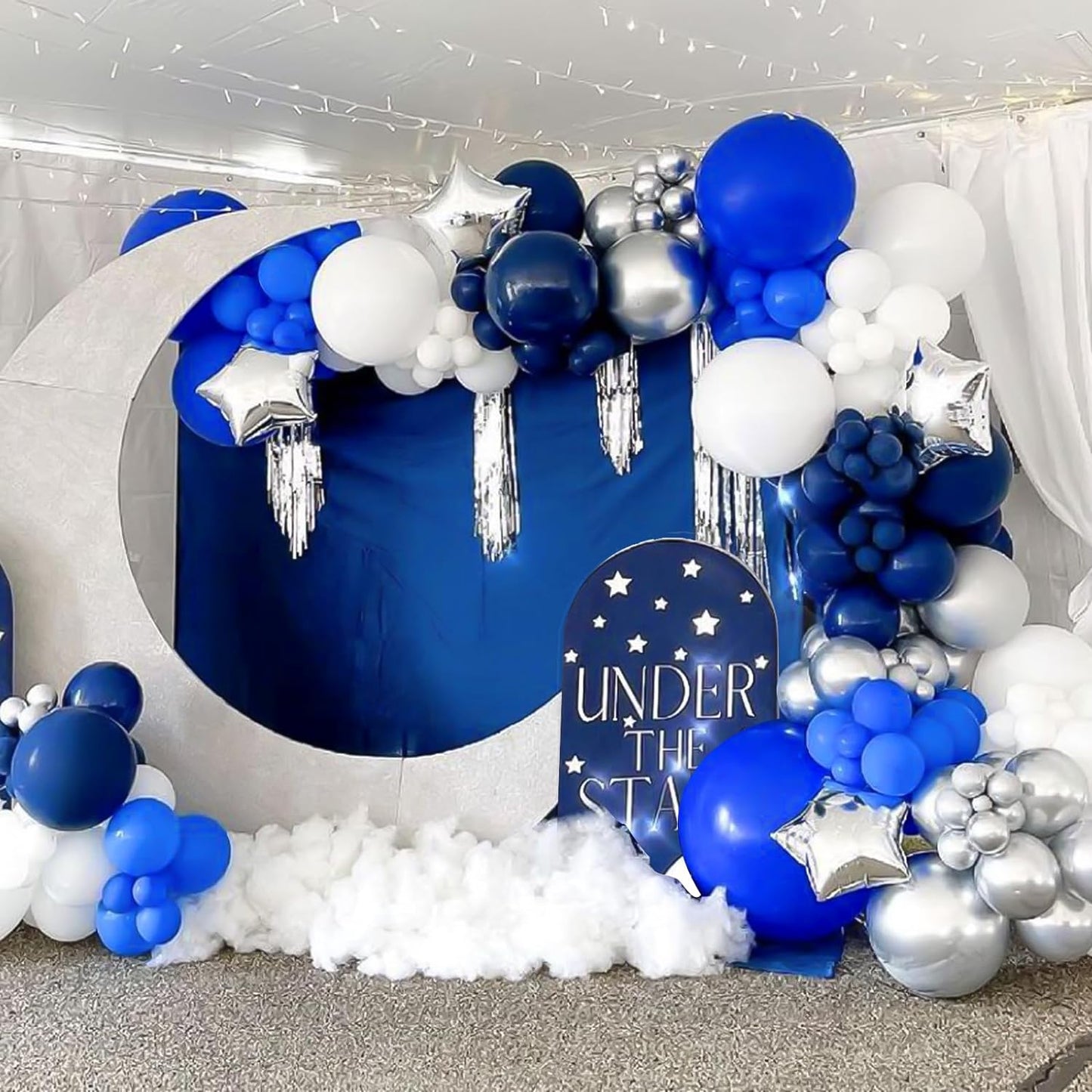 129Pcs Dark Blue Balloons Different Sizes 18 12 10 5 Inch for Garland Arch for Birthday Gender Reveal Baby Shower Graduation Party Decoration