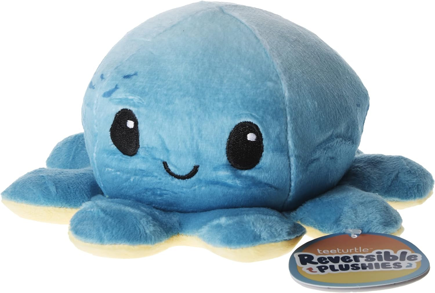 - the Original Reversible Octopus Plushie - Sunset + Ocean - Cute Sensory Fidget Stuffed Animals That Show Your Mood , 4X4X3