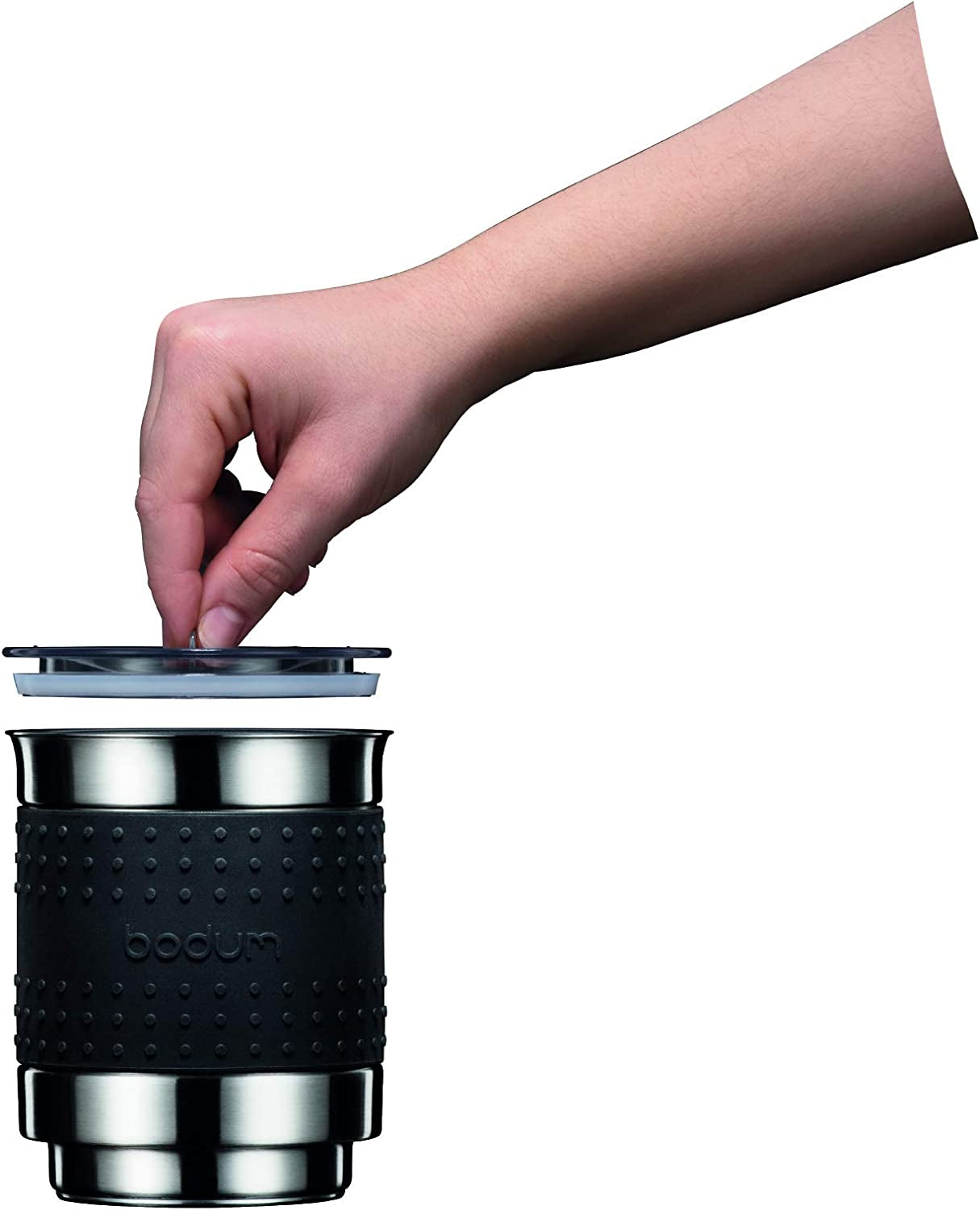 - 11901-913US  Bistro Electric Milk Frother, 13.5 Ounce, White