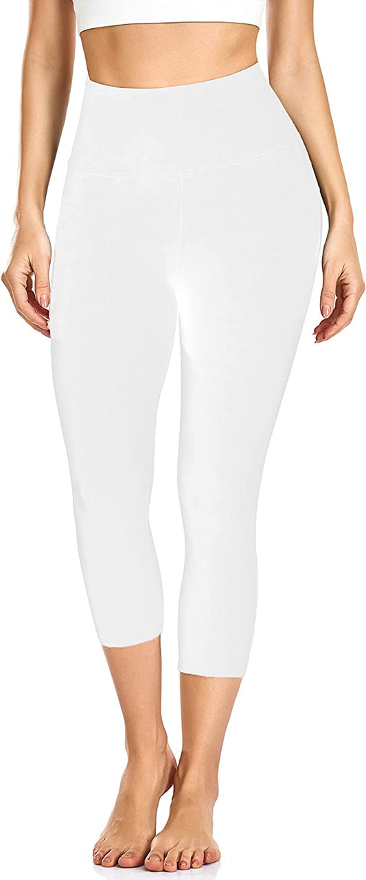 Soft Leggings for Women - High Waisted Tummy Control No See through Workout Yoga Pants