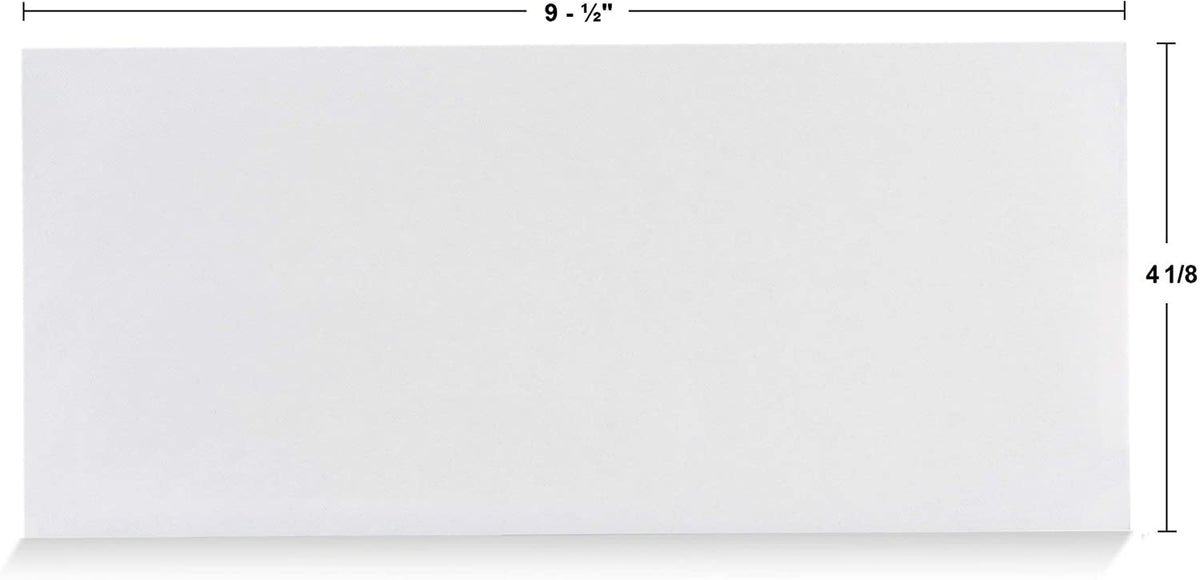 40#10 Security Tinted Self-Seal Envelopes - No Window, Enveguard, Size 4-1/8 X 9-1/2 Inches - White - 24 LB - 40 Count (34140)
