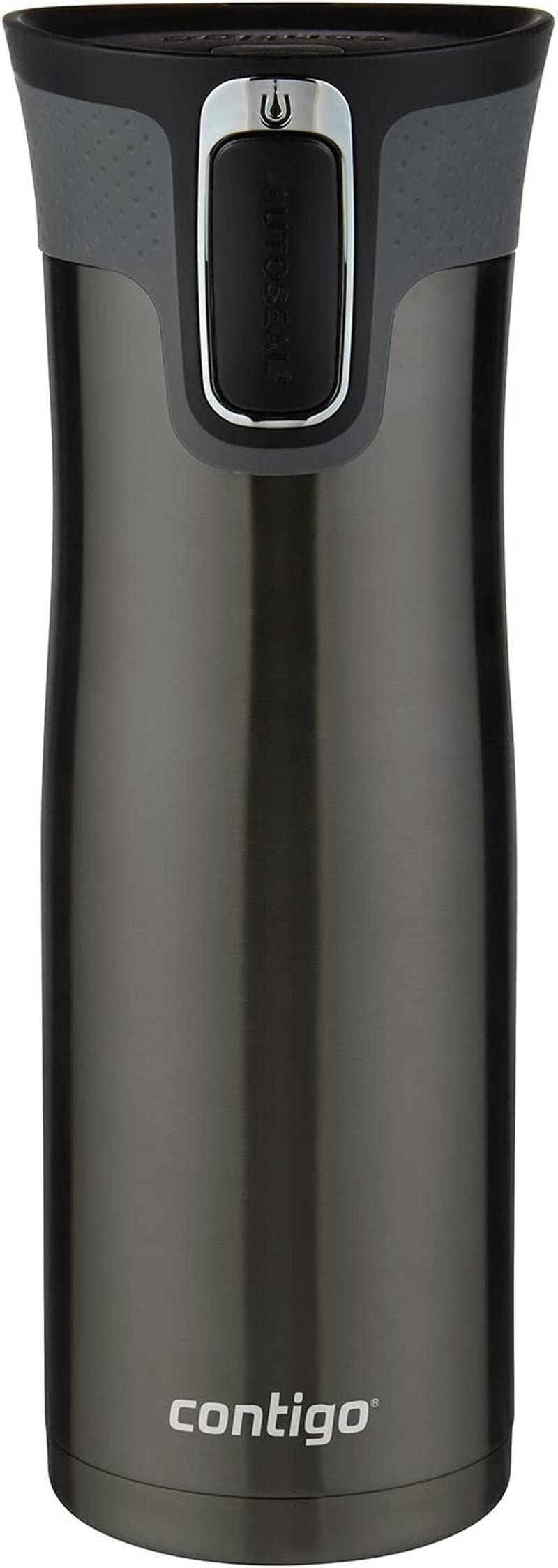 West Loop Stainless Steel Vacuum-Insulated Travel Mug with Spill-Proof Lid, Keeps Drinks Hot up to 5 Hours and Cold up to 12 Hours, 20Oz Black