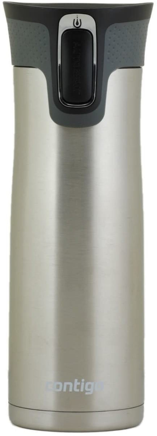 West Loop Stainless Steel Vacuum-Insulated Travel Mug with Spill-Proof Lid, Keeps Drinks Hot up to 5 Hours and Cold up to 12 Hours, 20Oz Steel