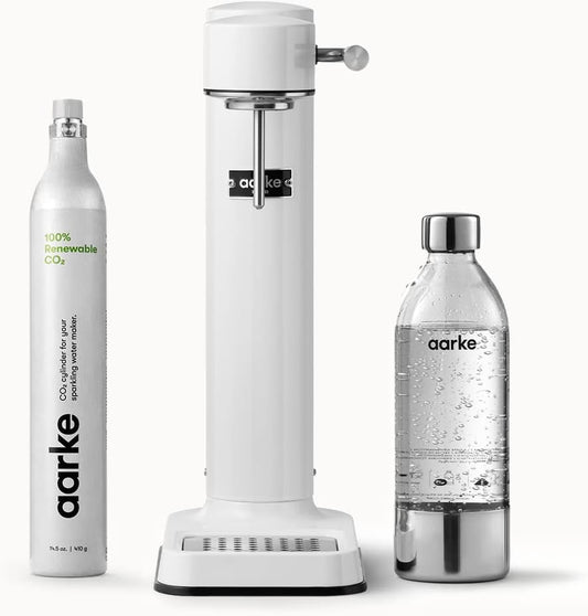 - Carbonator III Premium Carbonator - Sparkling & Seltzer Water Soda Maker Soda Maker with PET Bottle (White, with CO2 Cylinder)