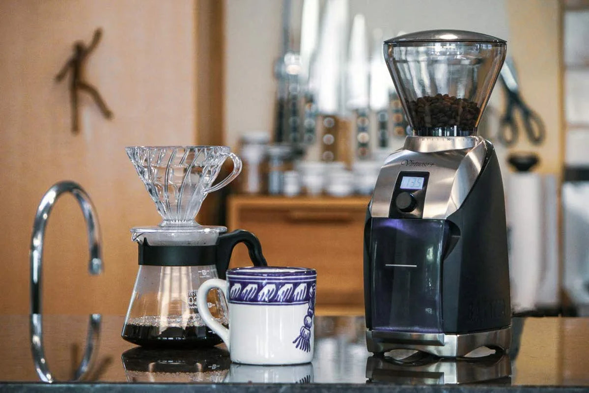 Virtuoso+ Conical Burr Coffee Grinder with Digital Timer Display