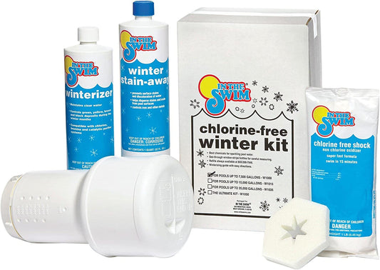 Pool Closing Kit - Winterizing Chemicals for above Ground and In-Ground Pools - up to 7,500 Gallons