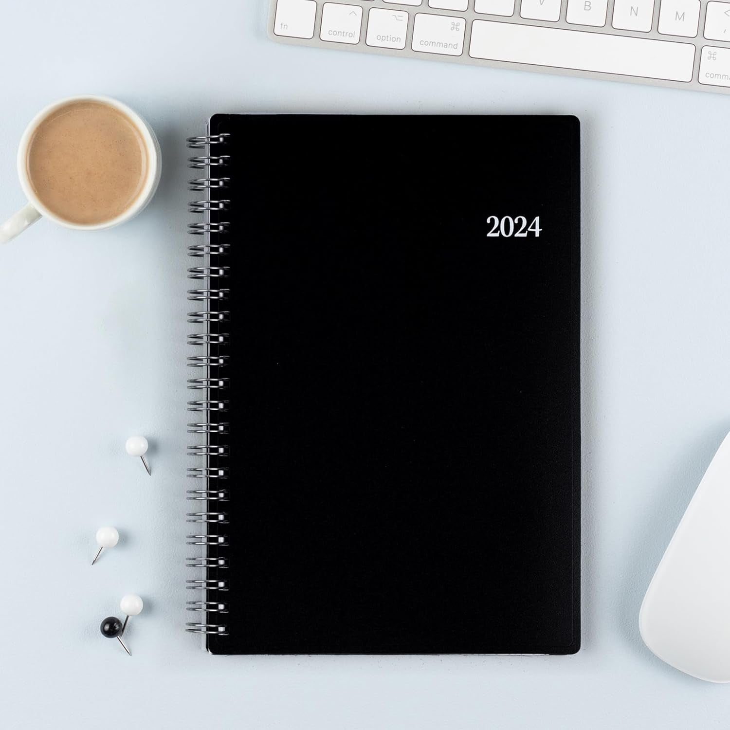 2024 Weekly and Monthly Planner, January - December, 5" X 8", Flexible Cover, Wirebound, Enterprise (144726)