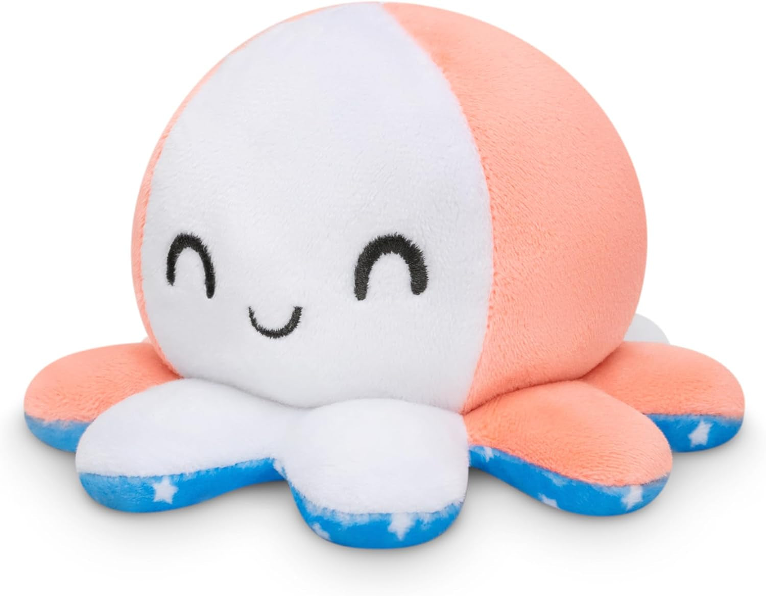 - the Original Reversible Octopus Plushie - 4Th of July - Stars + Stripes - Cute Sensory Fidget Stuffed Animals That Show Your Mood