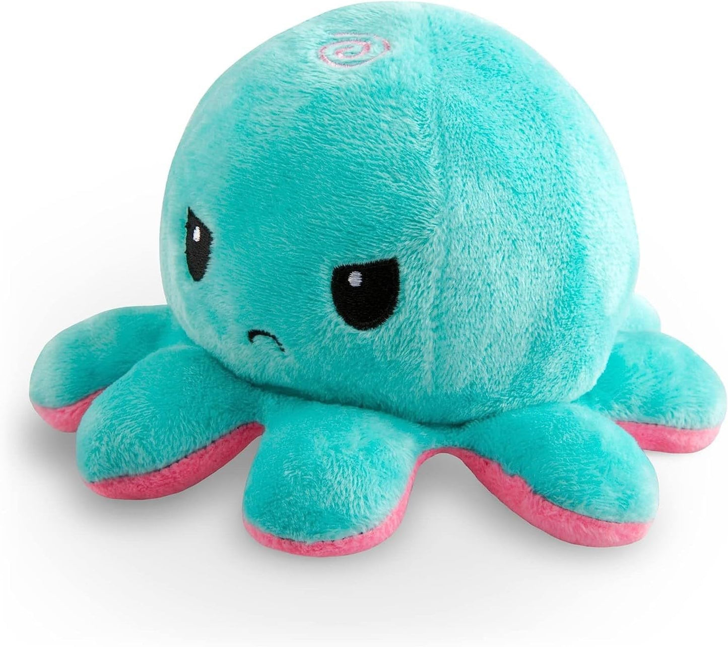- the Original Reversible Octopus Plushie - Pink + Aqua - Cute Sensory Fidget Stuffed Animals That Show Your Mood