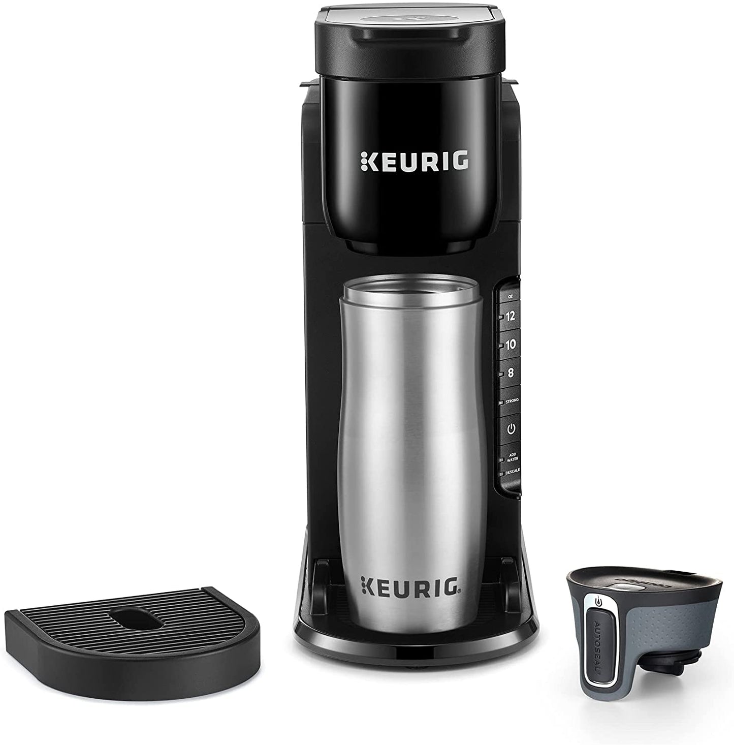 K-Express Coffee Maker, Single Serve K-Cup Pod Coffee Brewer, Black, 12.8” L X 5.1” W X 12.6” H