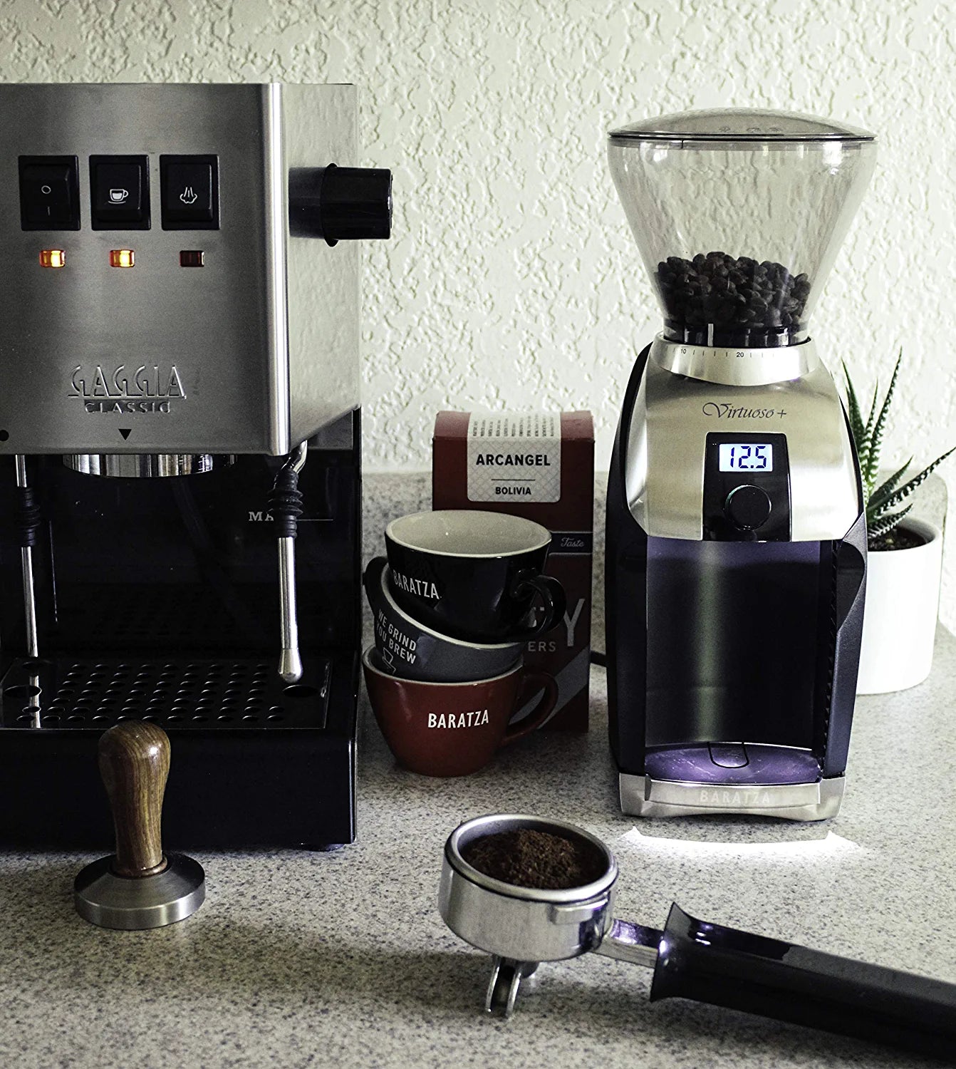Virtuoso+ Conical Burr Coffee Grinder with Digital Timer Display