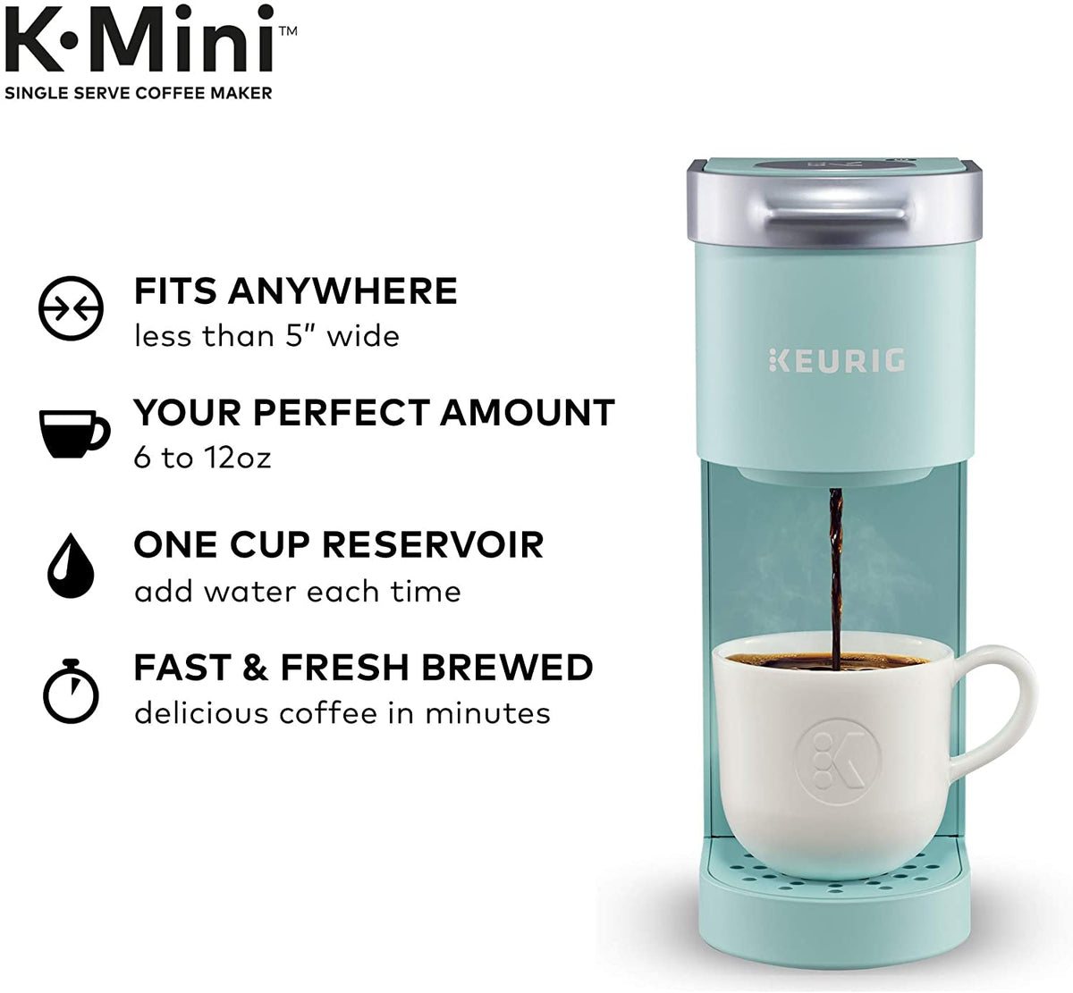 K-Mini Single Serve Coffee Maker, Oasis