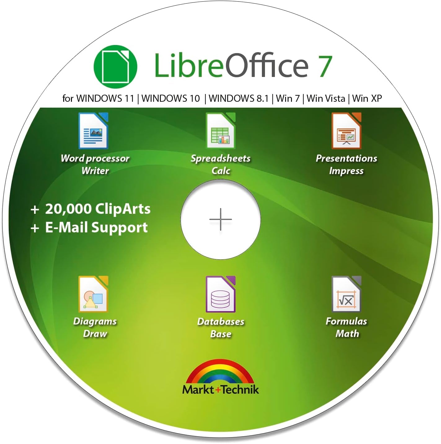 Libreoffice Suite 2023 Home and Student for - PC Software Professional plus - Compatible with Word, Excel and Powerpoint for Windows 11 10 8 7 Vista XP 32 64-Bit PC
