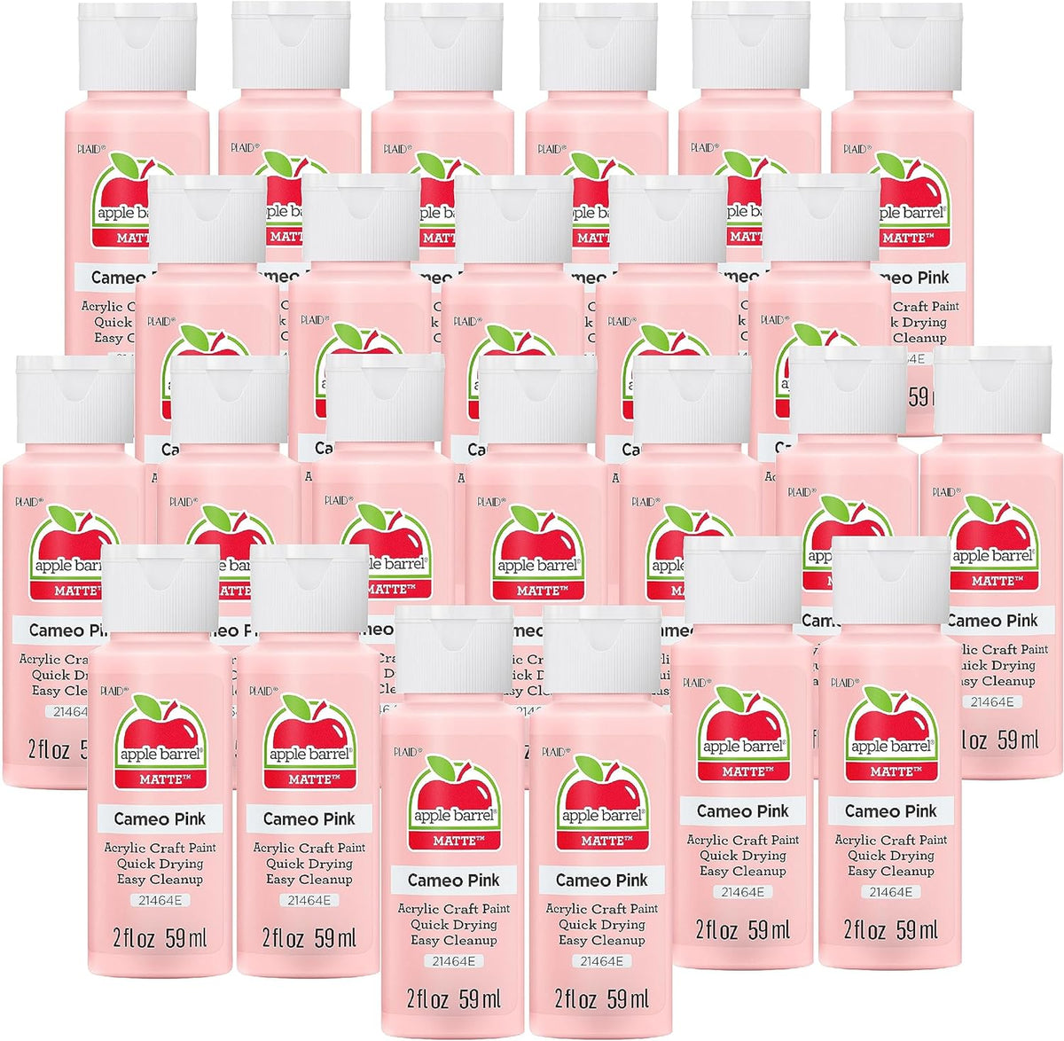 Acrylic Paint, Cameo Pink (Pack of 24) 2 Oz, 21464EB