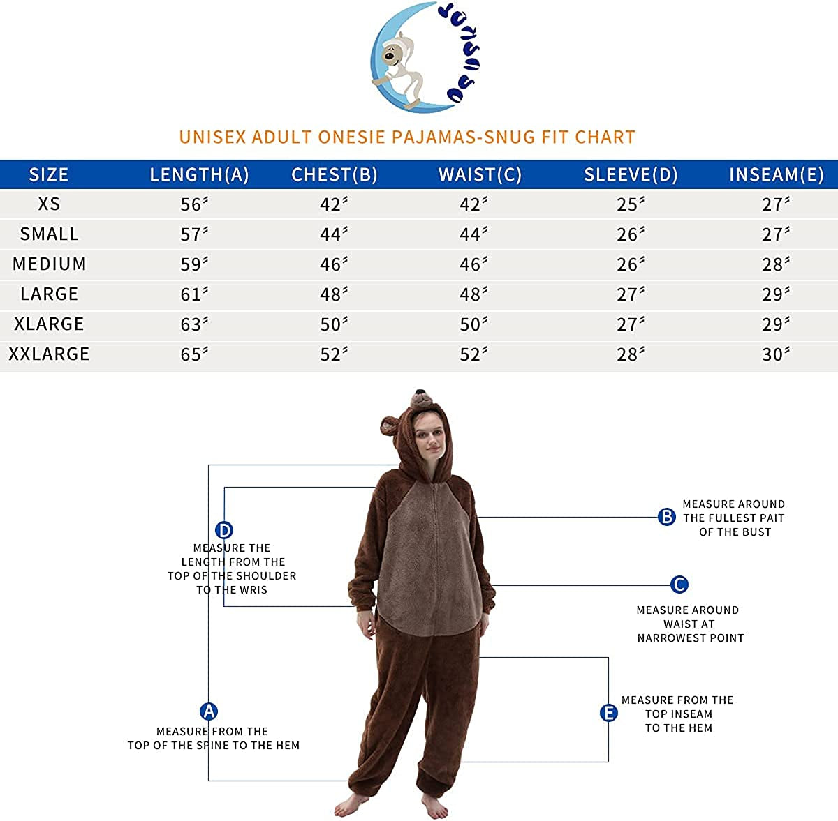 Snug Fit Unisex Adult Onesie Pajamas, Flannel Cosplay Animal One Piece Halloween Costume Sleepwear Homewear