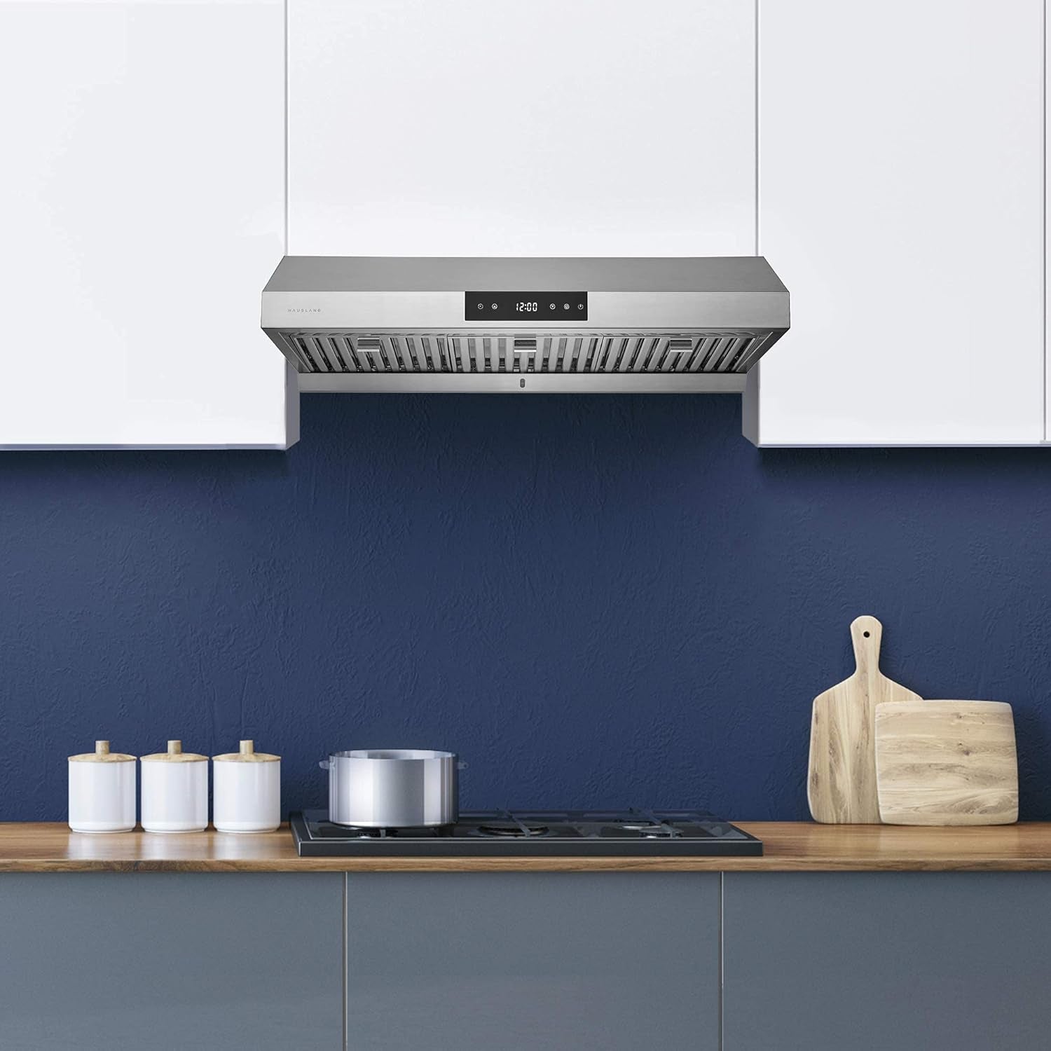 | Chef Series 36" PS18 under Cabinet Range Hood, Stainless Steel | Pro Performance | Contemporary Design, Touch Screen, Dishwasher Safe Baffle Filters, LED Lamps, 3-Way Venting