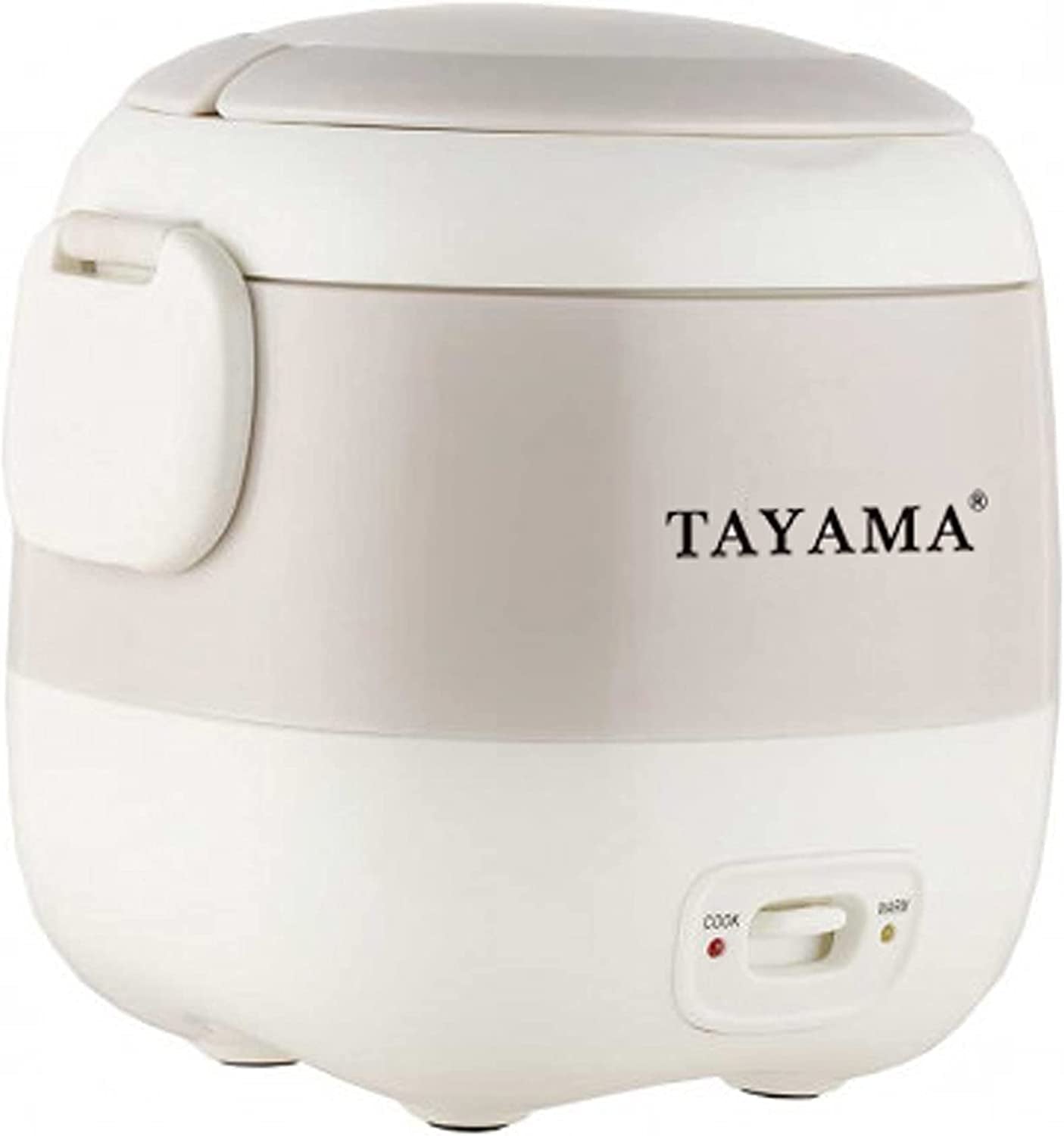 1.5 Cup Portable Mini Rice Cooker, White (TMRC-03R)