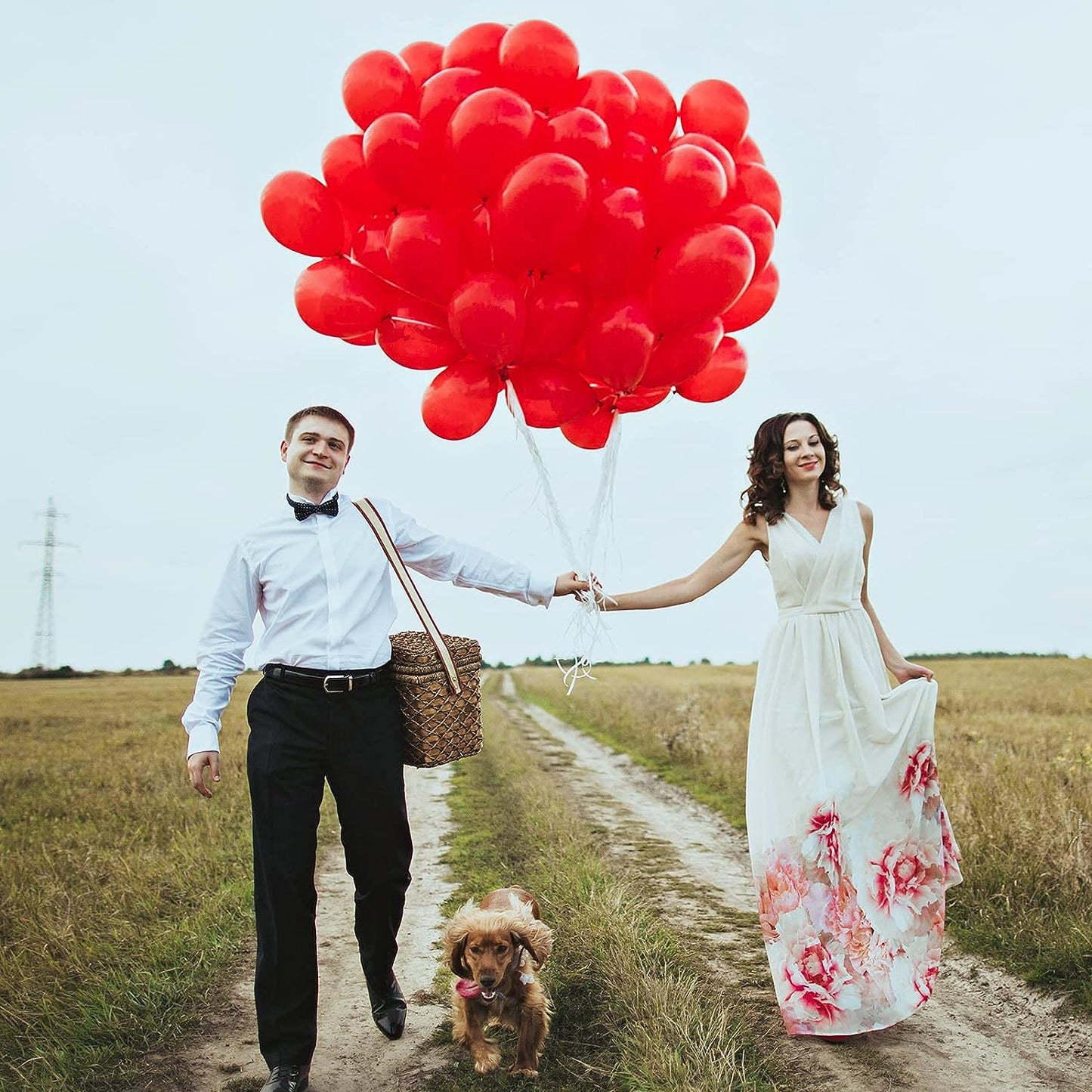 129Pcs Red Balloons Different Sizes 18 12 10 5 Inch for Garland Arch, Premium Red Latex Balloons for Birthday Party Wedding Valentine'S Day Baby Shower Party Decoration