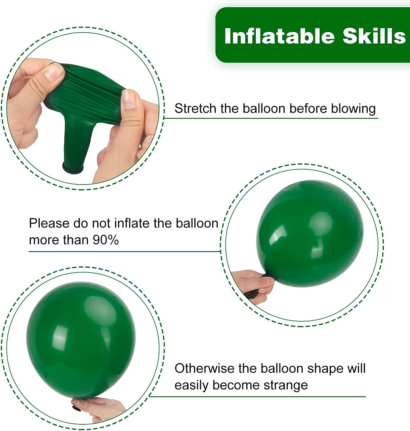 129Pcs Dark Green Balloons Different Sizes 18 12 10 5 Inches Green Latex Balloon Garland Arch for Masquerade Party Decorations Birthday Baby Shower Wedding Party Supplies