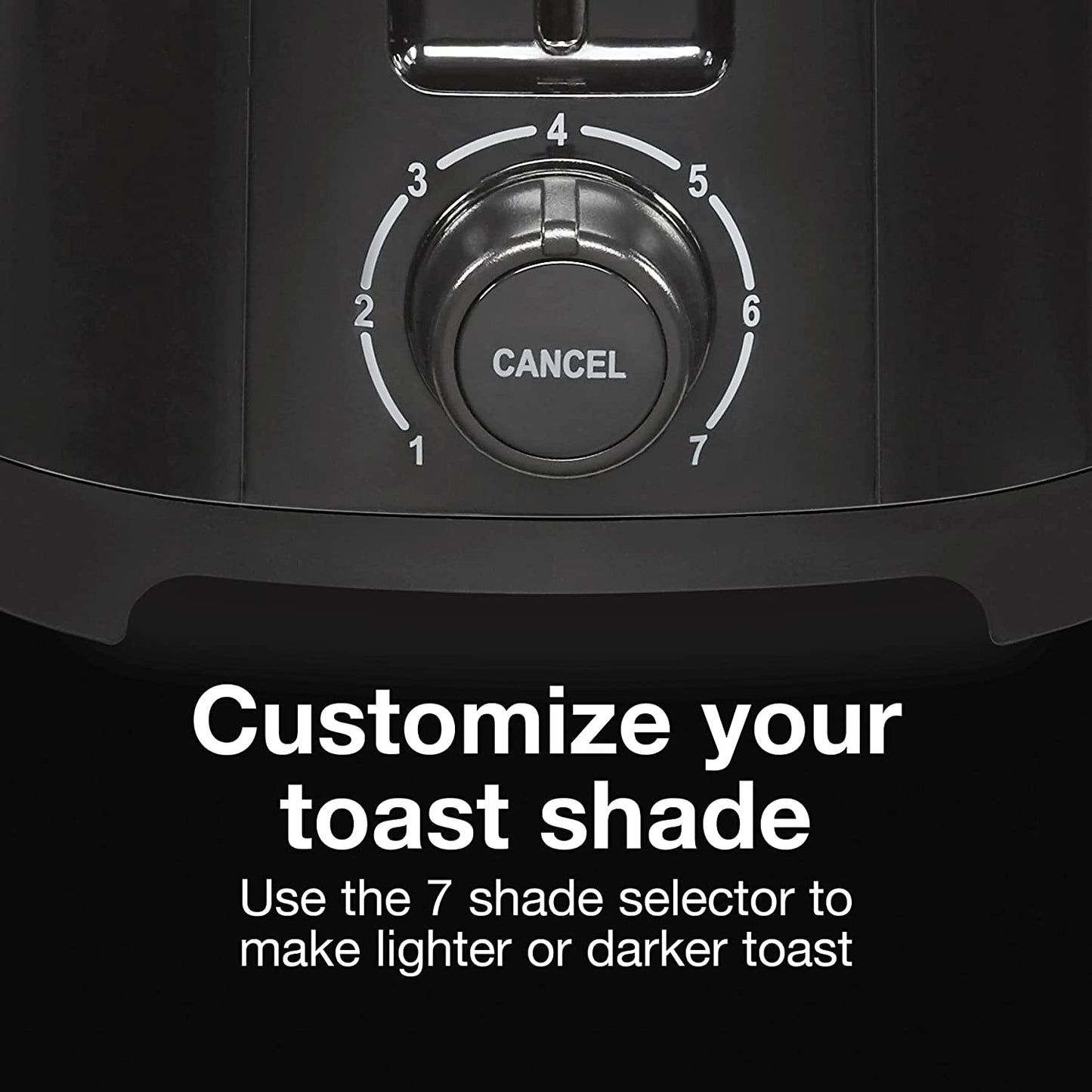 2-Slice Toaster with Extra Wide Slots for Bagels, Cool-Touch Walls, Shade Selector, Toast Boost, Auto Shut-Off and Cancel Button, Black (22305)