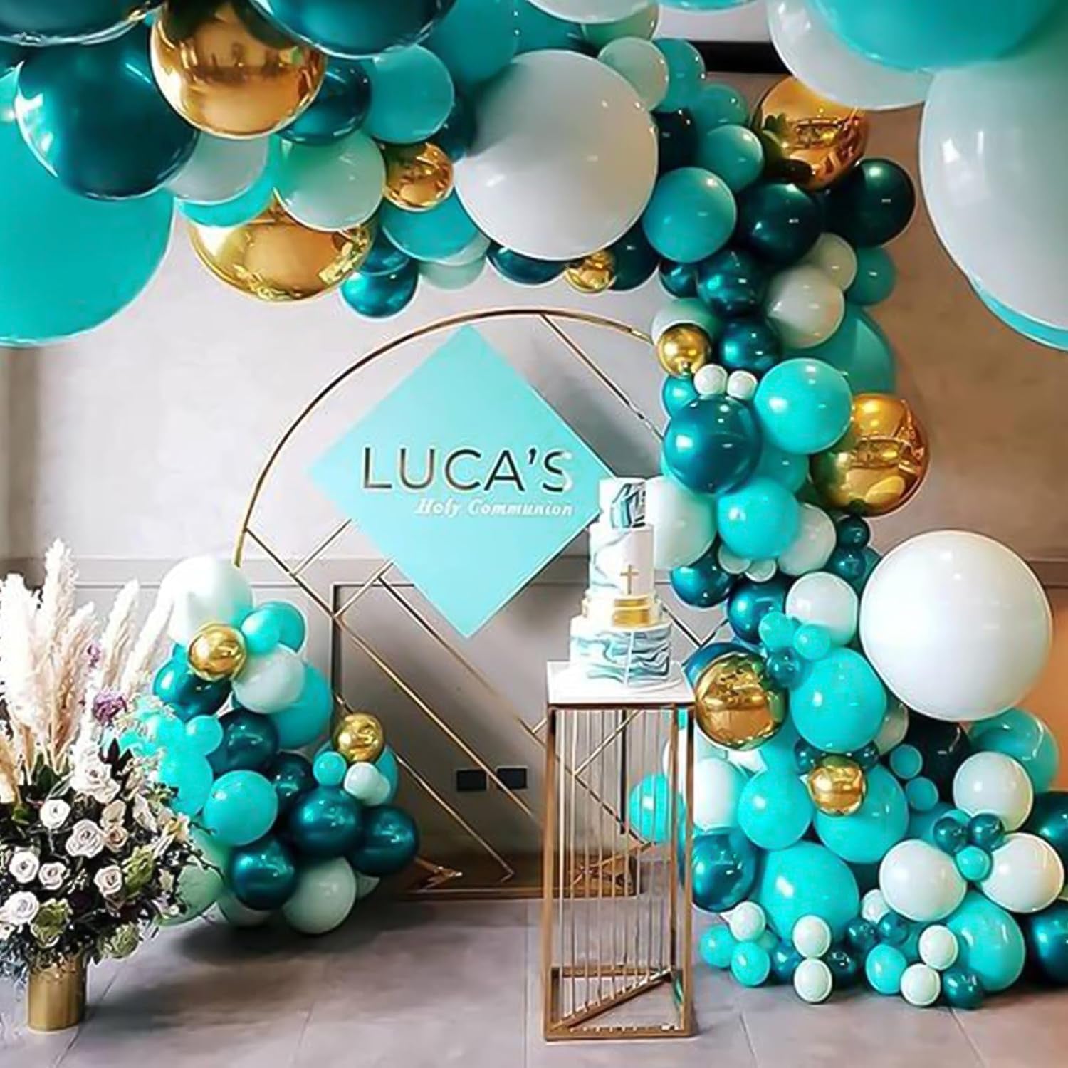 129Pcs Teal Blue Balloons Different Sizes 18 12 10 5 Inch Latex Turquoise Teal Balloon Garland Arch for Party Decoration Birthday Wedding Engagements Anniversary Baby Shower Party Supplies