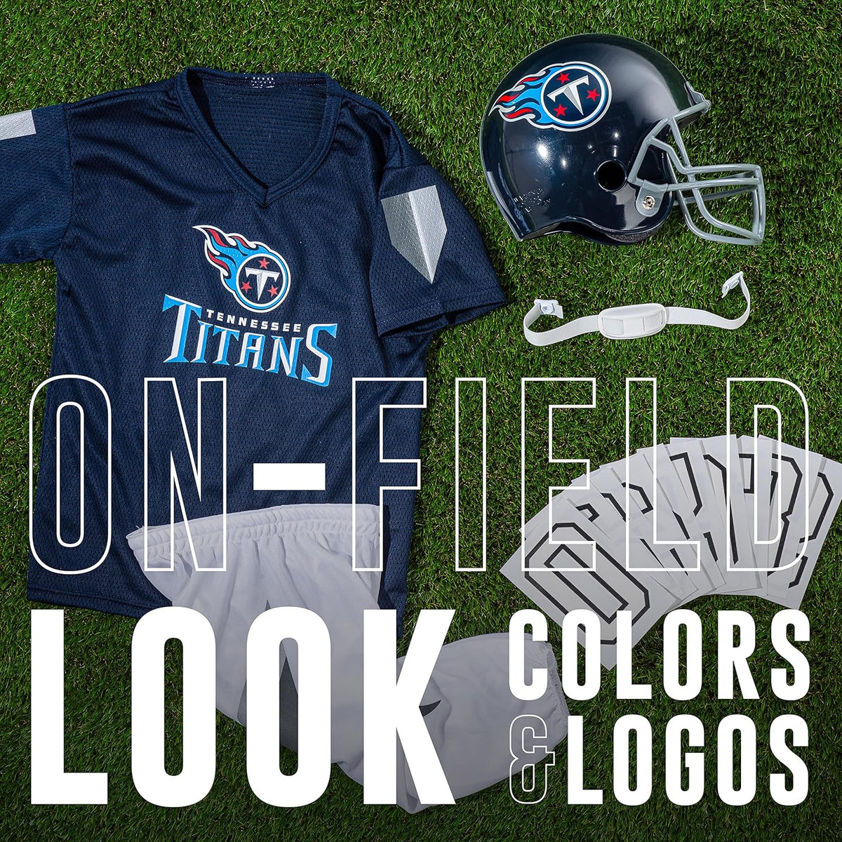 NFL Youth Football Uniform Set for Boys & Girls - Includes Helmet, Jersey & Pants with Chinstrap + Numbers