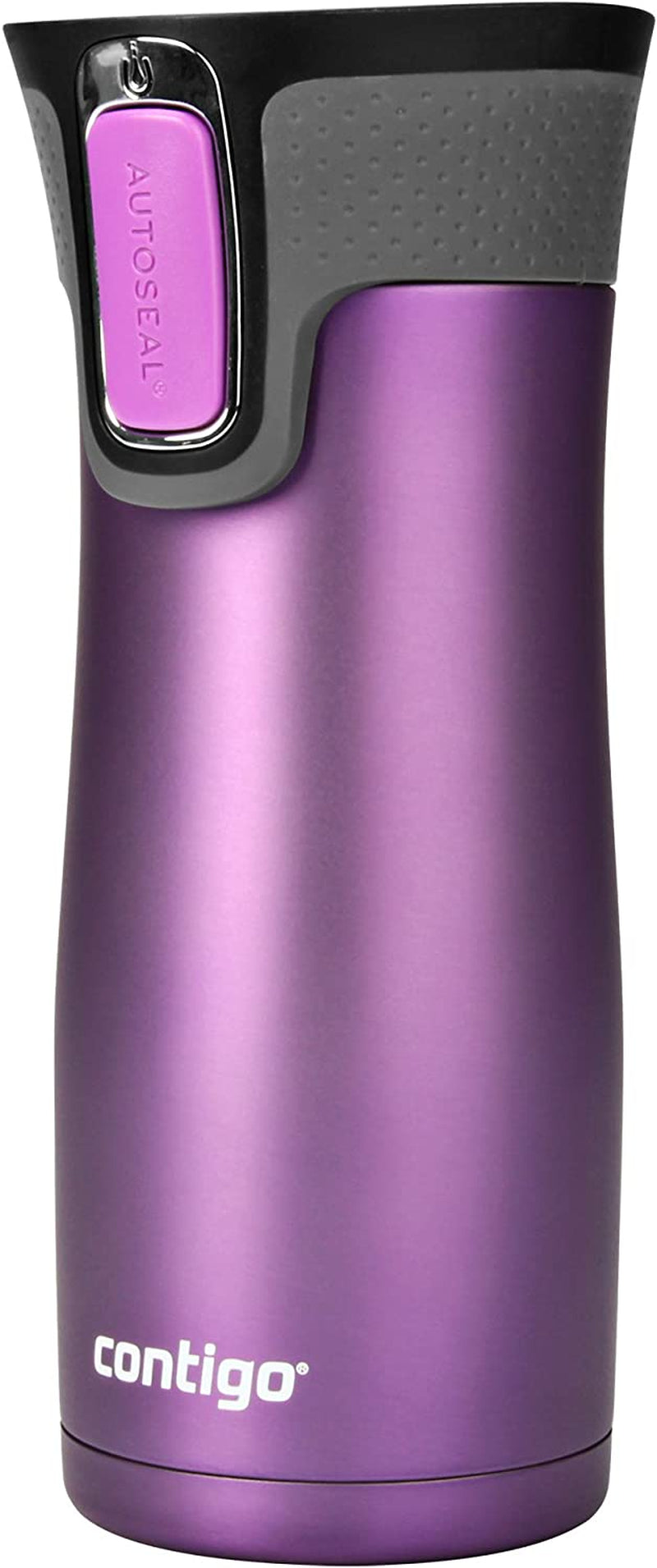 West Loop Stainless Steel Vacuum-Insulated Travel Mug with Spill-Proof Lid, Keeps Drinks Hot up to 5 Hours and Cold up to 12 Hours, 16Oz Bright Lavender