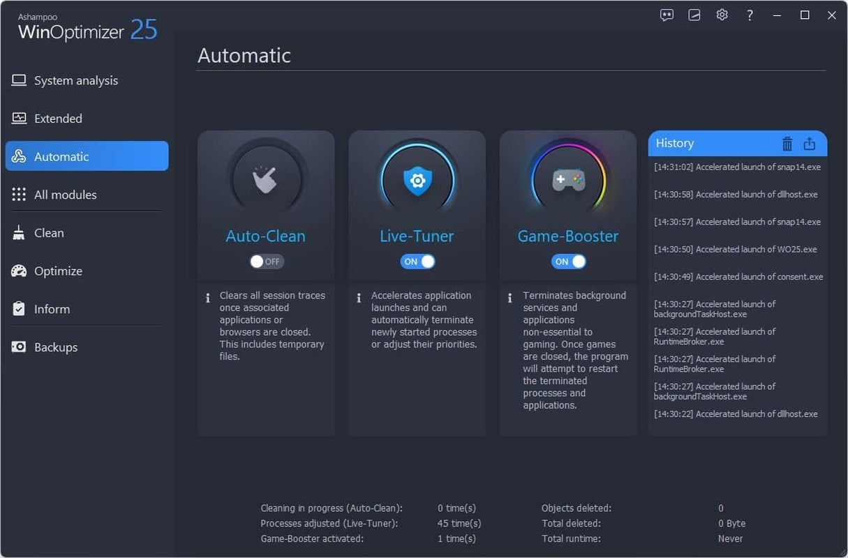 Winoptimizer 25 – Increase the Performance, Stability and Privacy of Your PC – License for 3 Computers – Compatible with Windows 11, 10, 8.1, 8, 7
