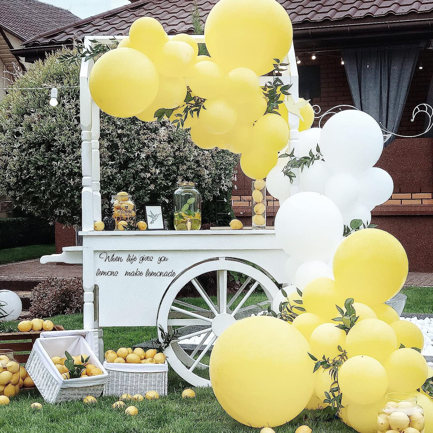 129Pcs Pastel Yellow Balloons Different Sizes 18 12 10 5 Inches Light Yellow Balloons for Happy Birthday Wedding Anniversary Baby Shower Garland Arch Party Decoration