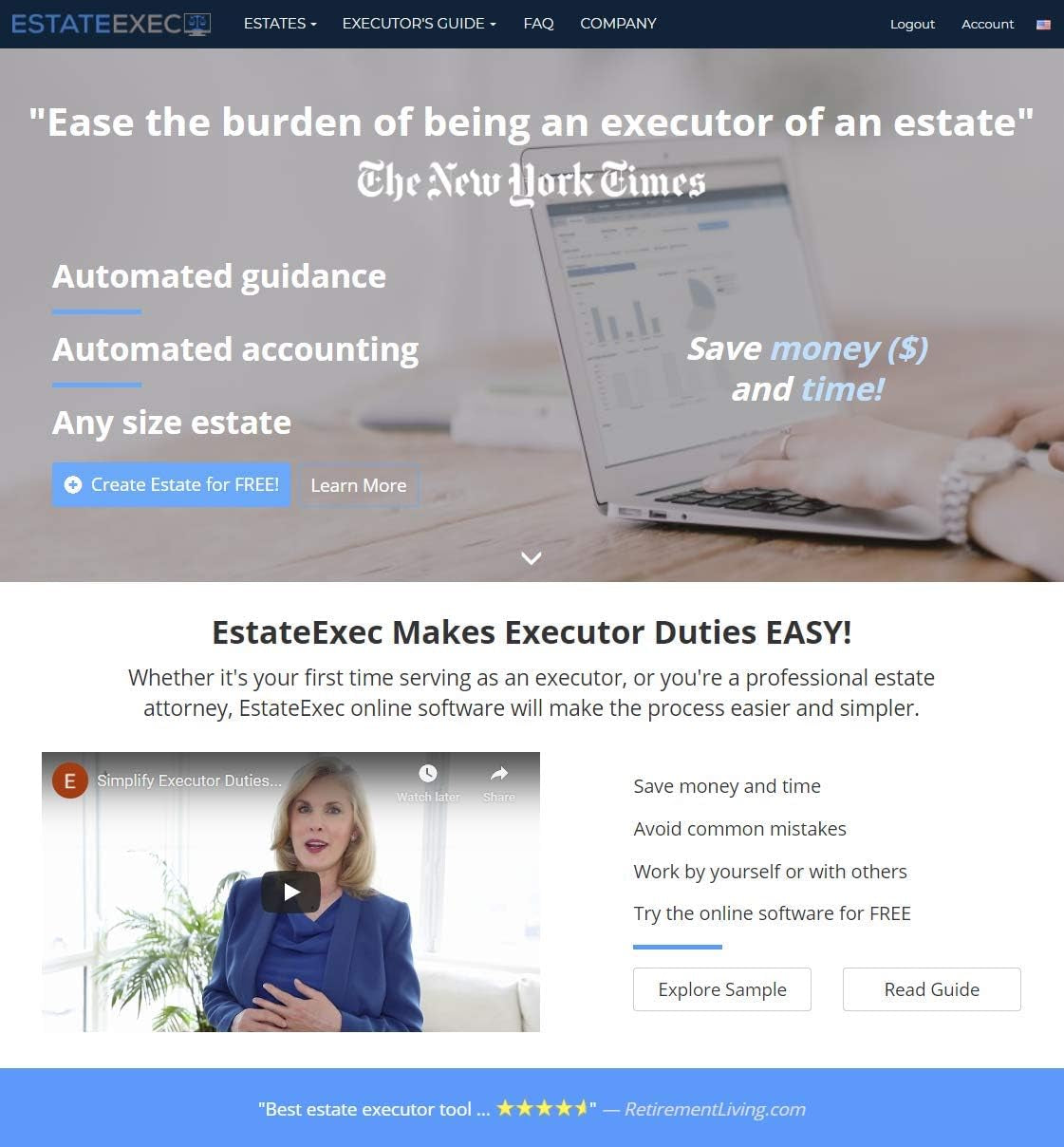 Estate Executor Online Software