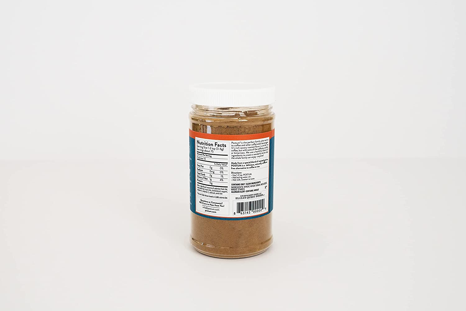 Wheat Bran & Molasses Coffee Substitute - Natural Blend Coffee Alternative (8Oz) - Tasty, Rich, Healthy Coffee Alternative Caffeine Free for Breakfast, Gourmet & Pantry Pack