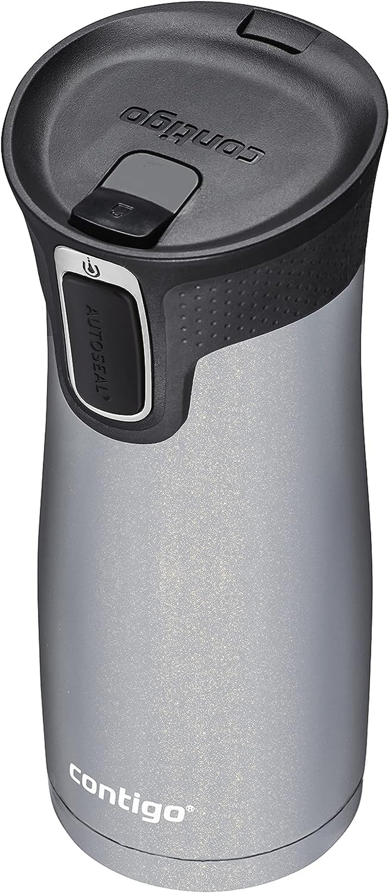 West Loop Stainless Steel Vacuum-Insulated Travel Mug with Spill-Proof Lid, Keeps Drinks Hot up to 5 Hours and Cold up to 12 Hours, 16Oz Gold Morel