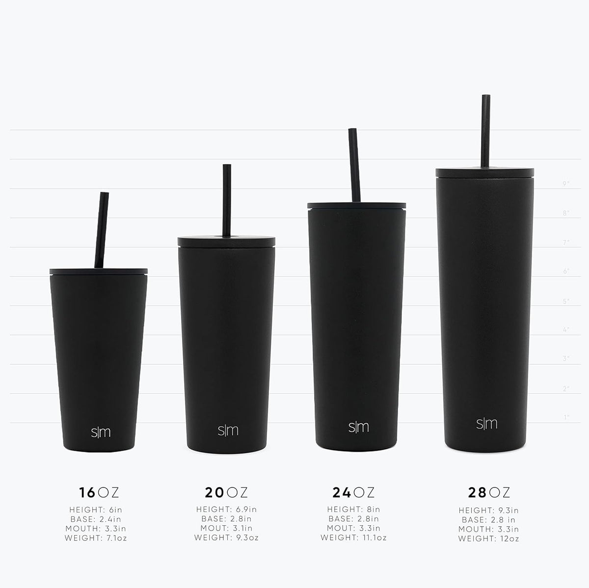 Insulated Tumbler with Lid and Straw | Iced Coffee Cup Reusable Stainless Steel Water Bottle Travel Mug | Gifts for Women Men Her Him | Classic Collection | 16Oz | Slumberland