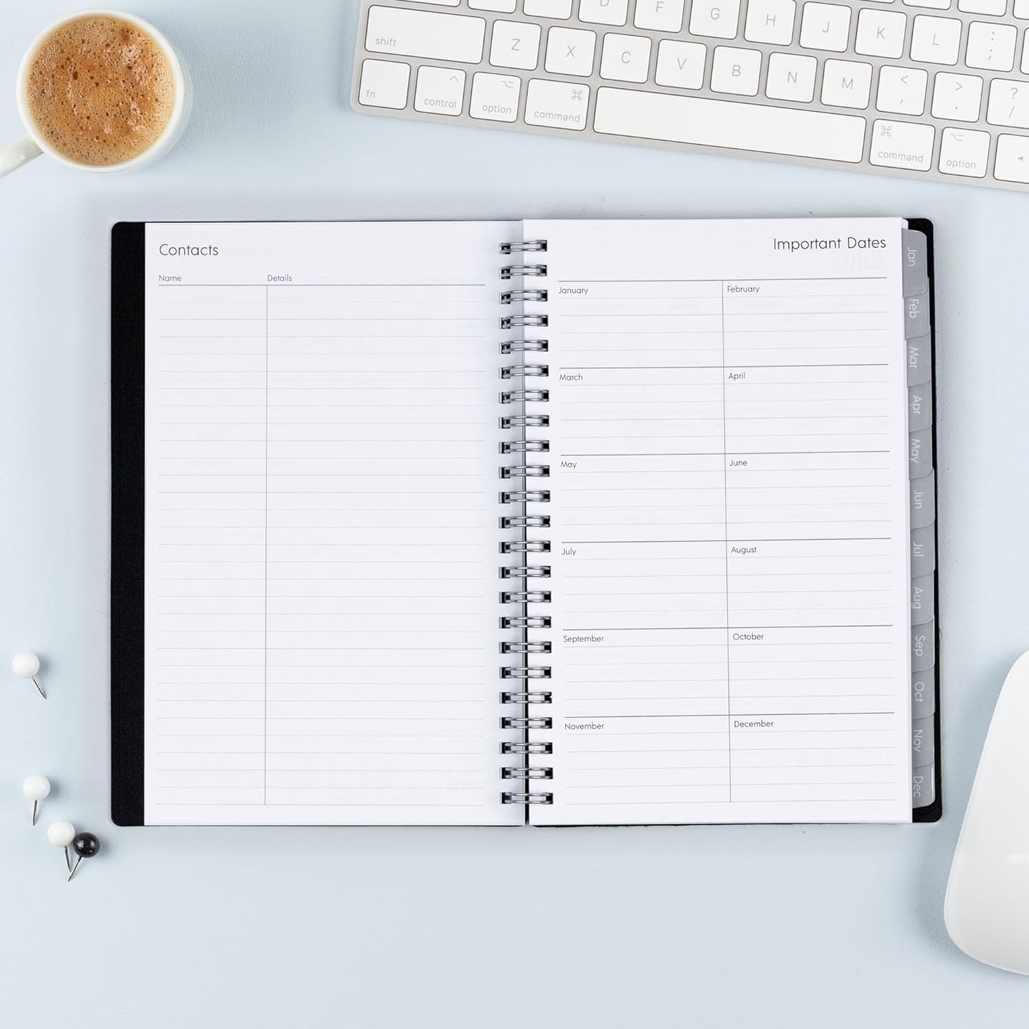 2024 Weekly and Monthly Planner, January - December, 5" X 8", Flexible Cover, Wirebound, Enterprise (144726)