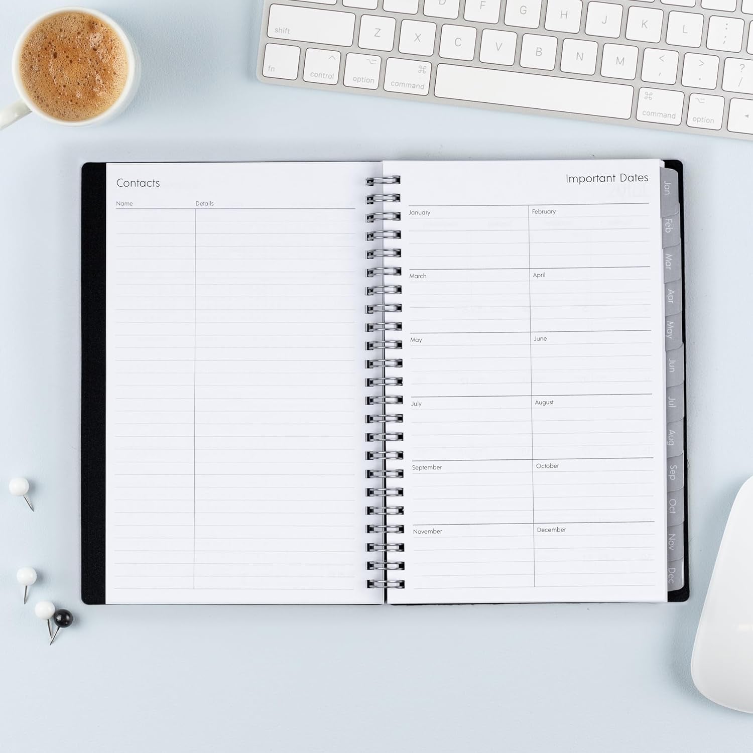2024 Weekly and Monthly Planner, January - December, 5" X 8", Flexible Cover, Wirebound, Enterprise (144726)