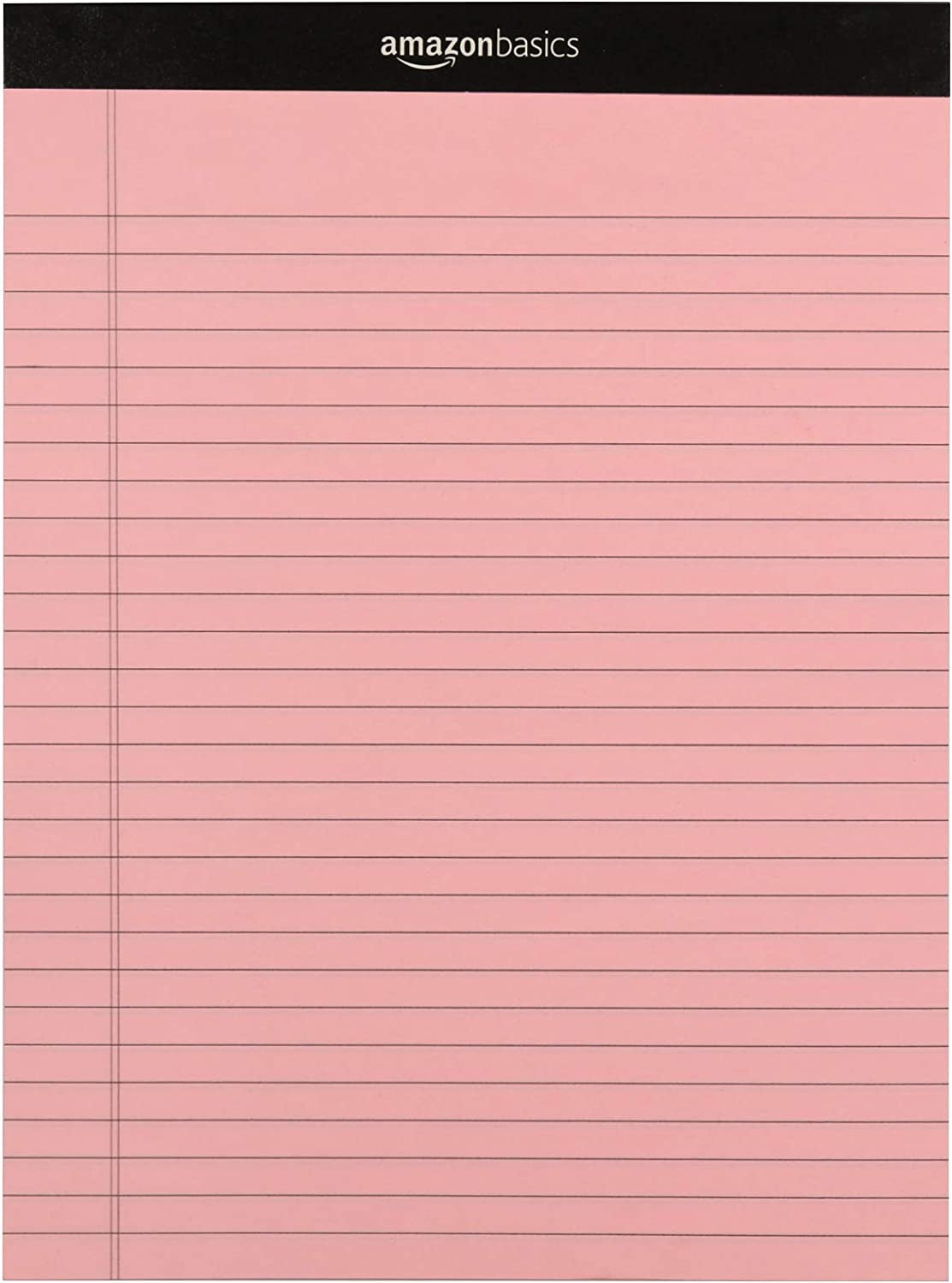 Wide Ruled 8.5 X 11.75-Inch 50 Sheet Lined Writing Note Pad, Pack of 6, 300 Count, Multicolor