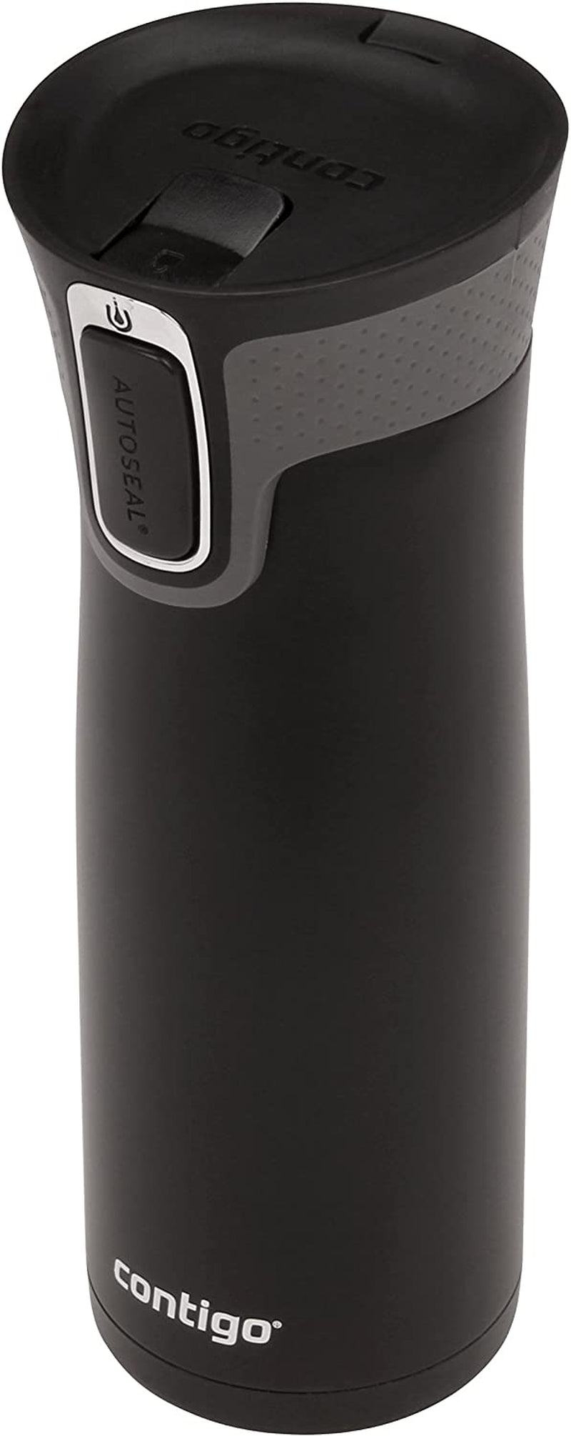West Loop Stainless Steel Vacuum-Insulated Travel Mug with Spill-Proof Lid, Keeps Drinks Hot up to 5 Hours and Cold up to 12 Hours, 20Oz Matte Black