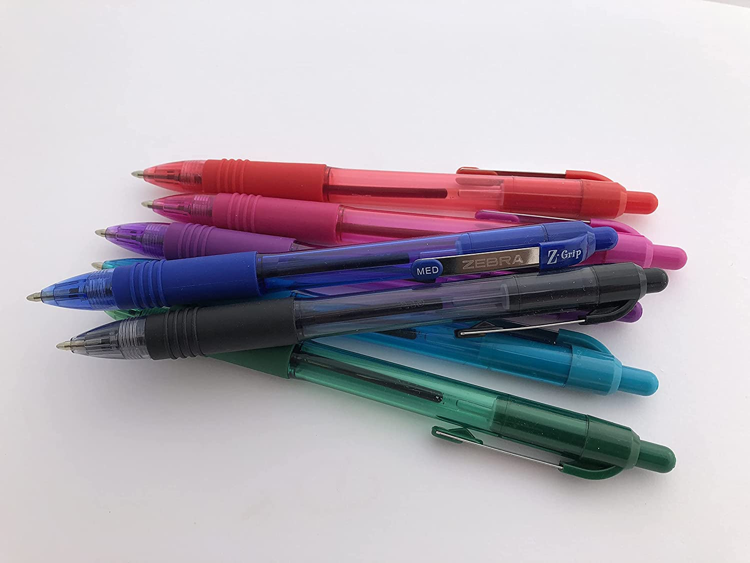 Z-Grip Retractable Ballpoint Pen, Medium Point, 1.0Mm, Blue Ink, 18-Pack