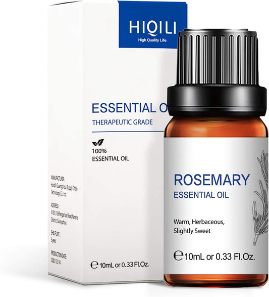 Rosemary Oil for Hair Growth,Pure Natural Rosemary Essential Oil for Diffuser Skin Care and Nails-10Ml