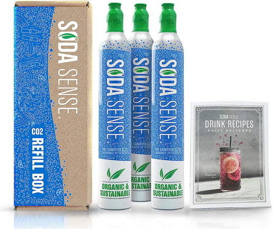 Threaded 60L CO2 Cylinder + $15 off with 1St 2 Canister Refill – Compatible W/Sodastream [NOT QUICK CONNECT MACHINES], Exchange Carbonator, CO2 Tank Refills, Always in Stock.
