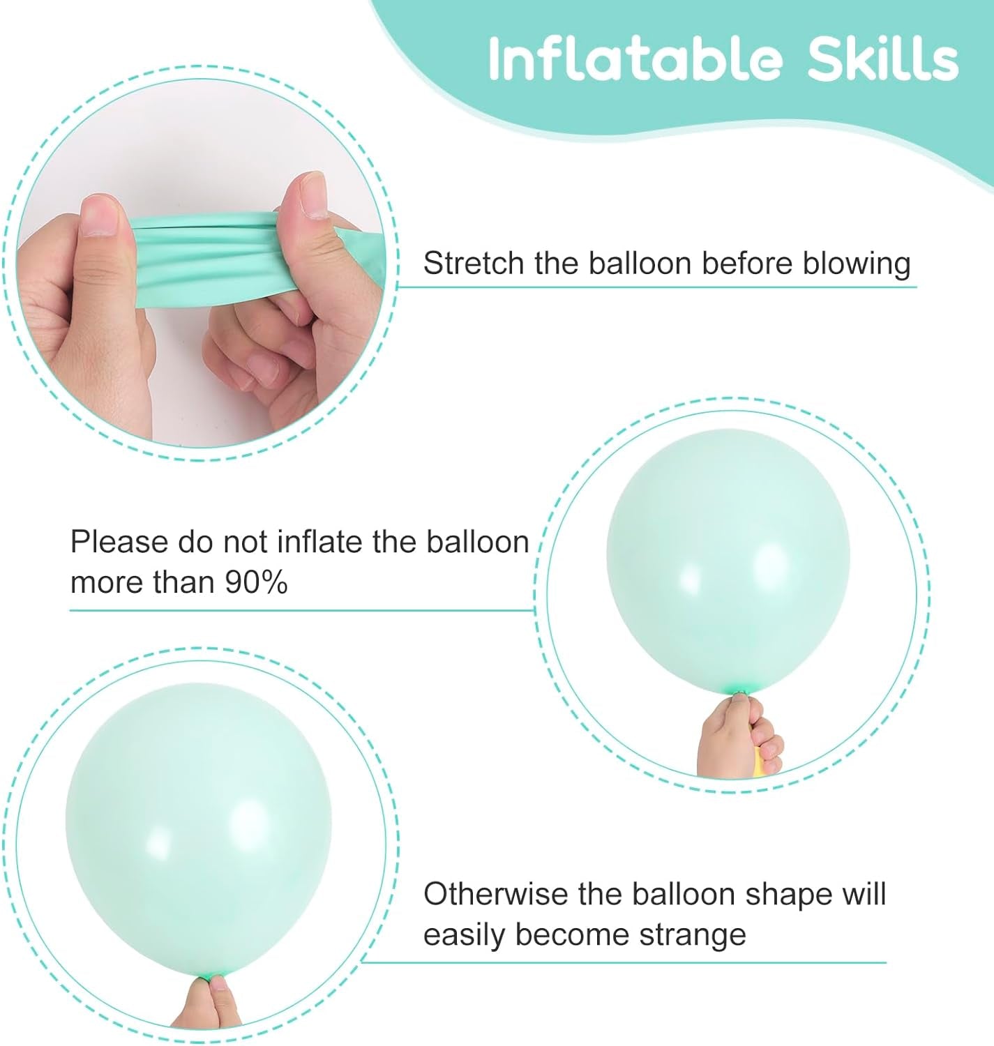 129Pcs Makani Blue Balloons Different Sizes 18 12 10 5 Inch for Garland Arch, Light Blue Balloons for Birthday Baby Shower Gender Reveal Wedding Party Decoration