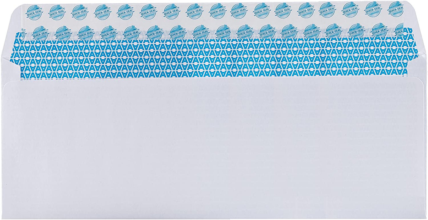 20#10 Security Tinted Self-Seal Envelopes - No Window, Enveguard, Size 4-1/8 X 9-1/2 Inches - White - 24 LB - 20 Count (34120)