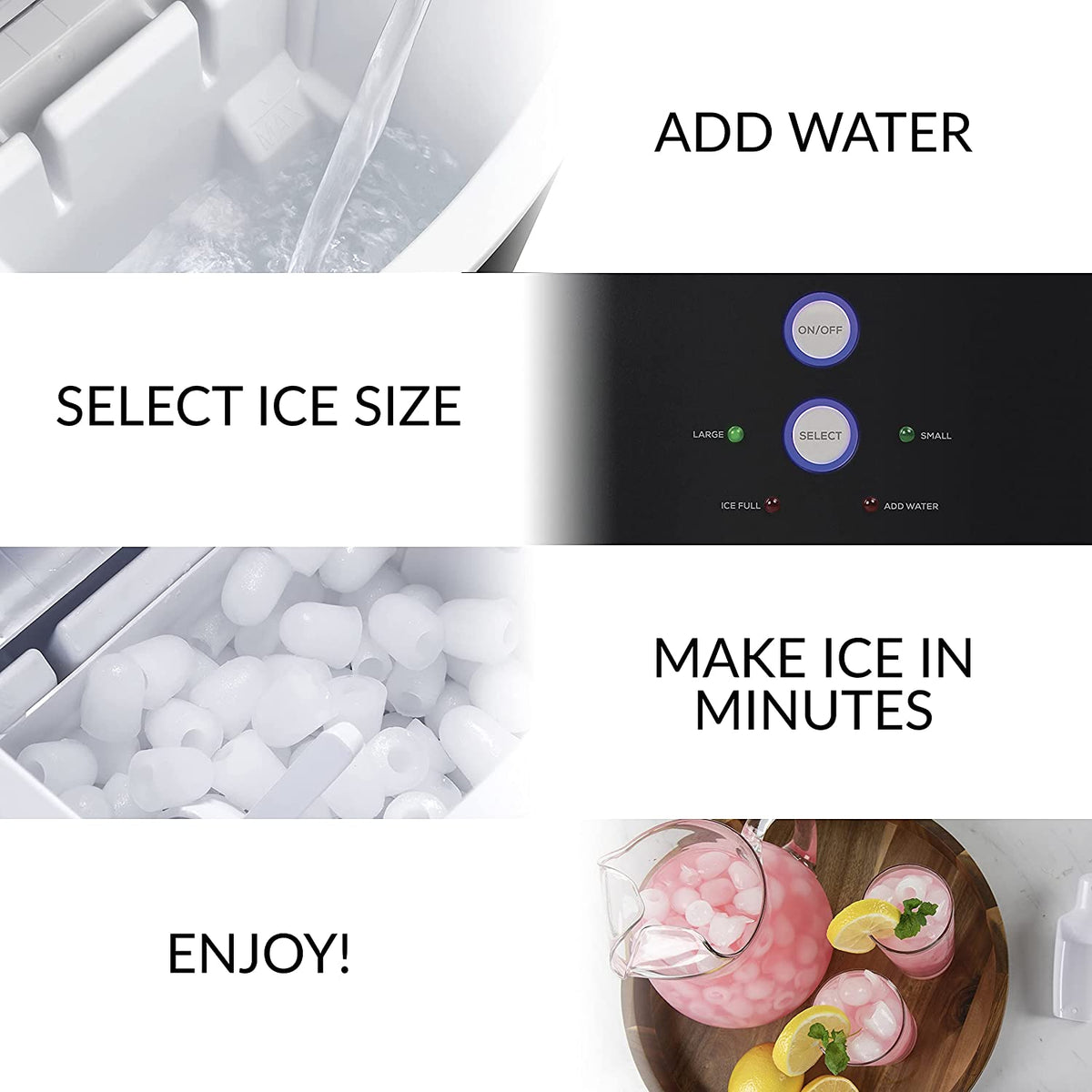 Igloo Large-Capacity Automatic Portable Electric Countertop Ice Maker Machine