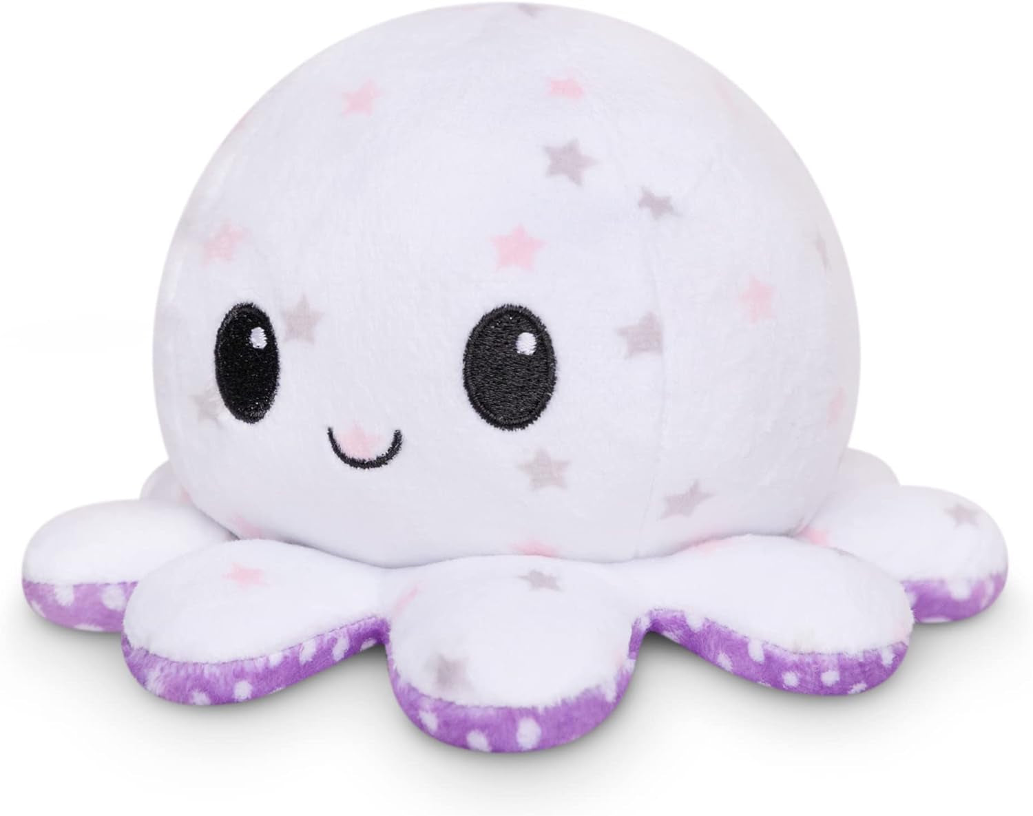 - the Original Reversible Octopus Plushie - Polka Dot + Stars - Cute Sensory Fidget Stuffed Animals That Show Your Mood
